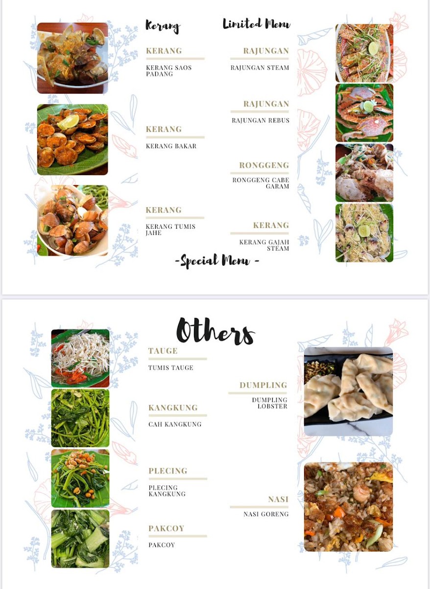 Seafood Bu Rini Menu - Image 1